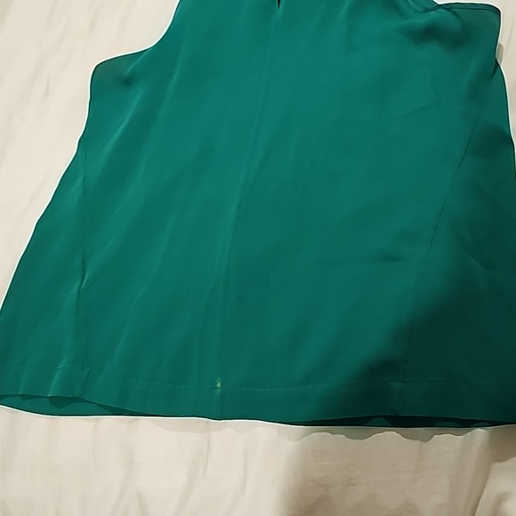 Robert Rodriguez Green Silk Beaded Top 2 - Picture 7 of 12